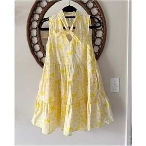 Lisa Marie Fernandez for target yellow floral mini dress size XS